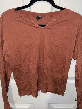 wild fable Long Sleeve Tee in Rust